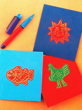 Making Some Fun Painted Postcards thumbnail