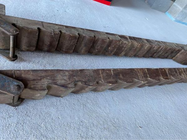 Found these beautiful wooden sash clamps. image three